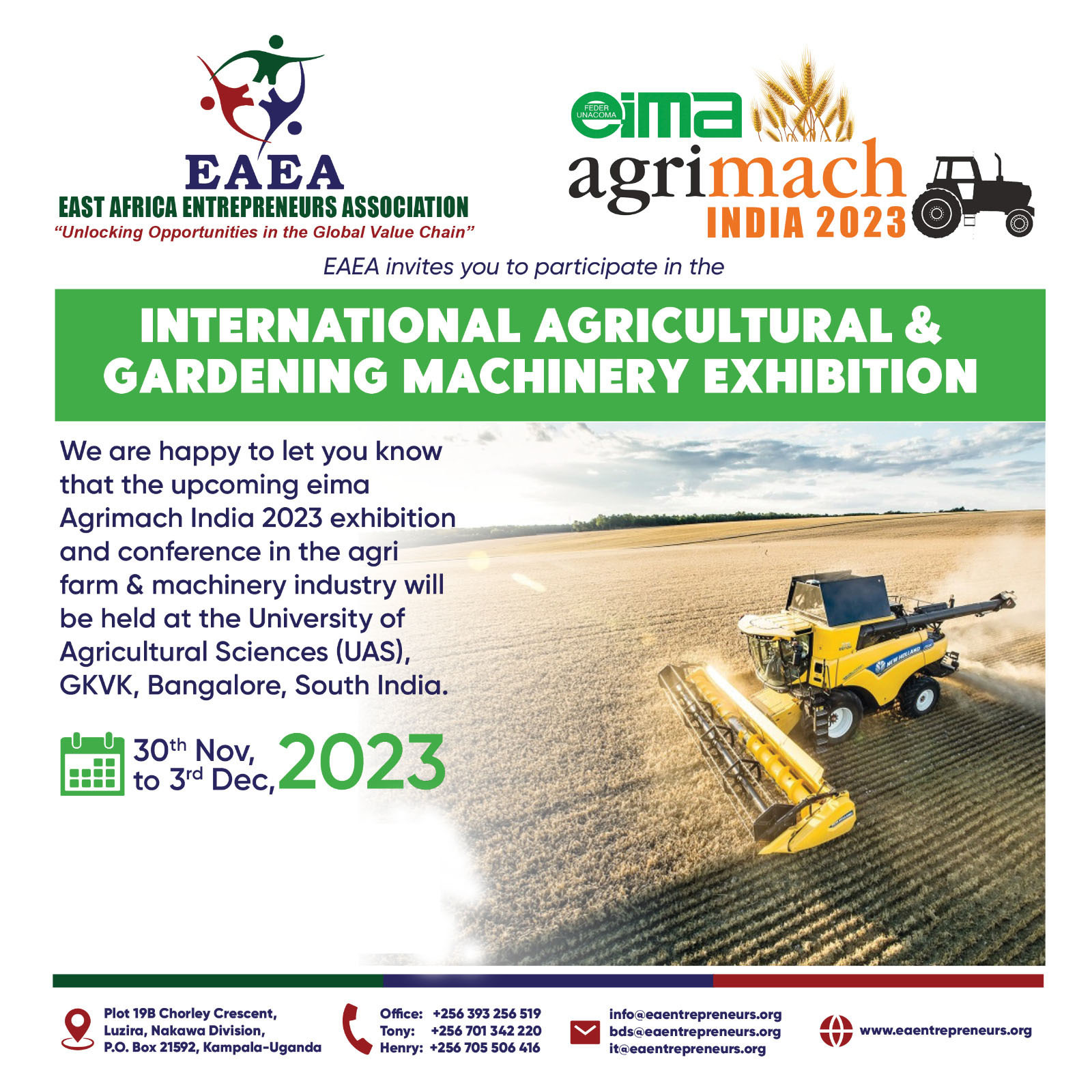 EIMA AGRI-MACH INDIA 2023 EXHIBITION