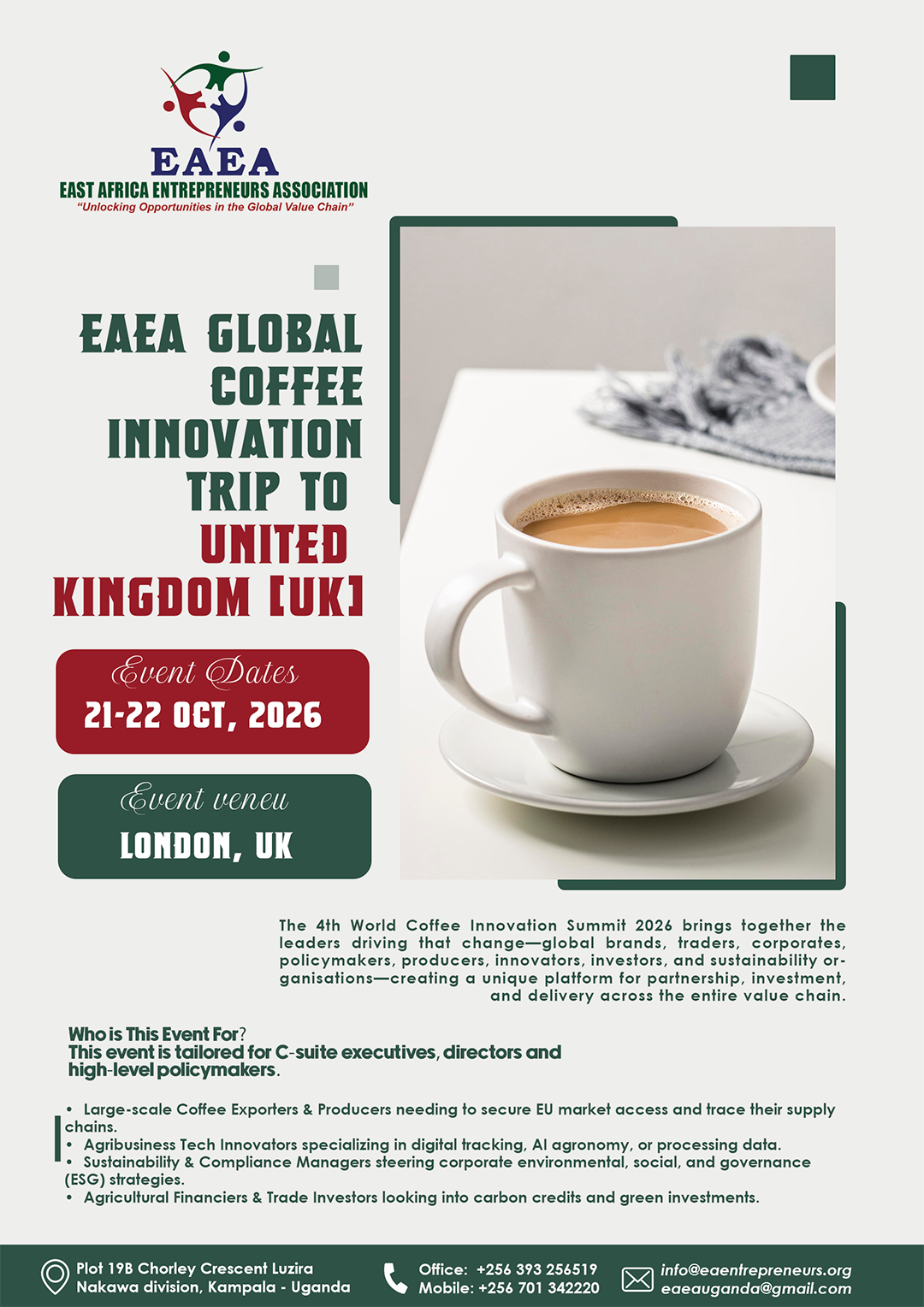 EAEA GLOBAL INNOVATION TRIP TO UNITED KINGDOM [UK]